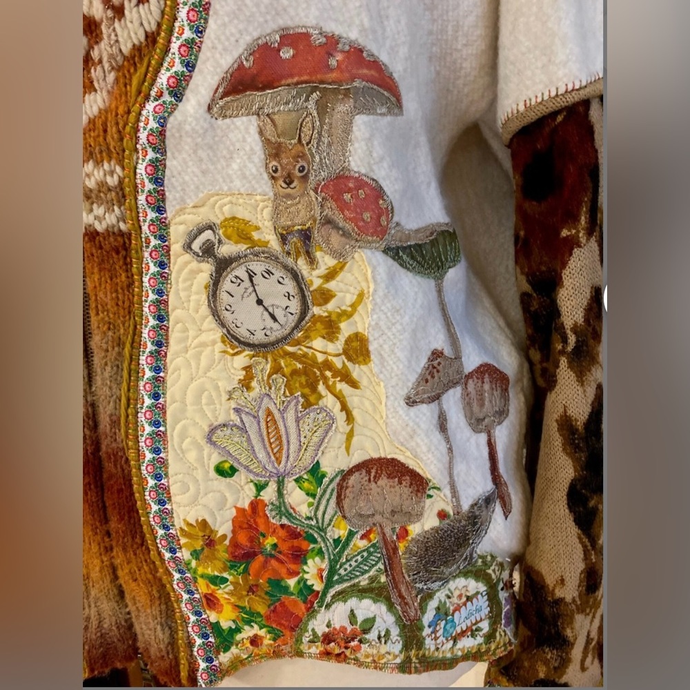 Alice In Wonderland Lodicha Bambi Mothergoose Woodland Cottagecore cardigan - Picture 9 of 17